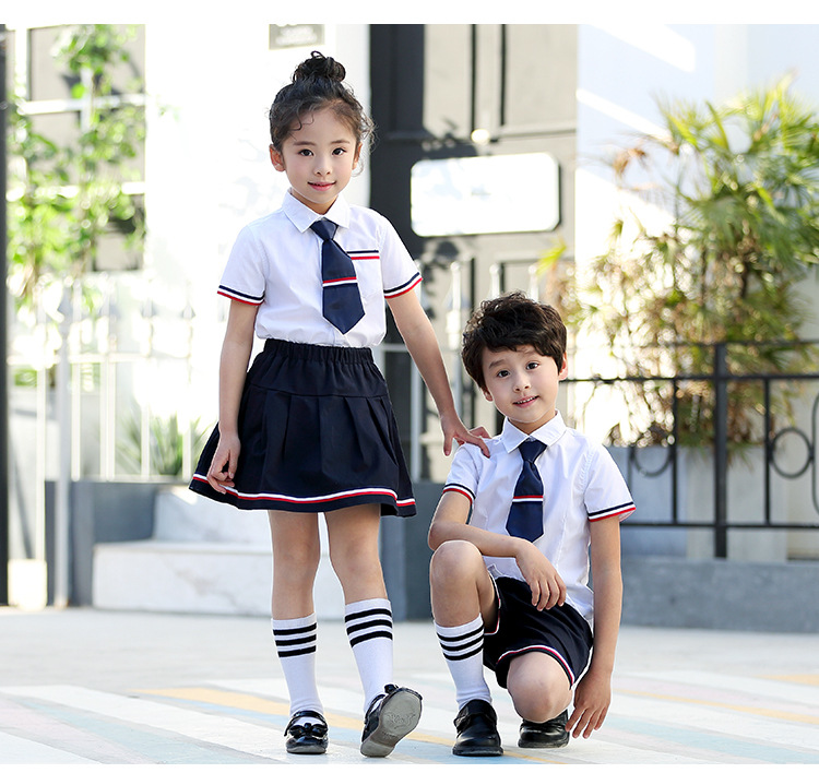 貴族中小學(xué)幼兒園夏裝校服定制 艾咪天使