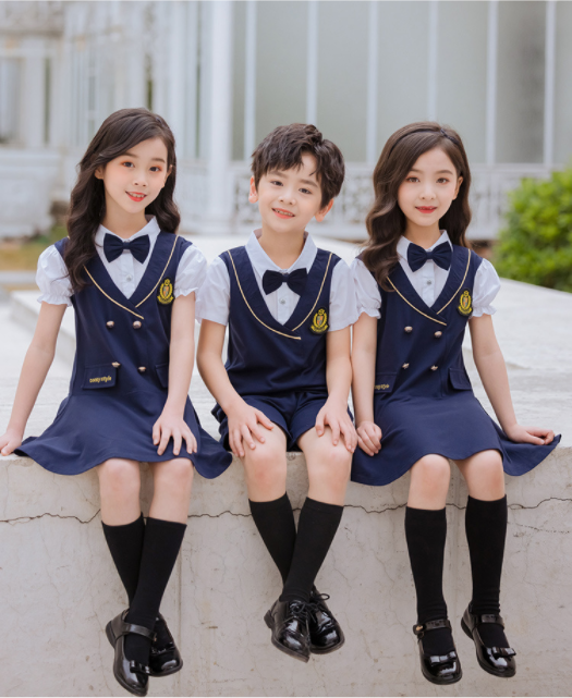 艾咪天使高端英倫風(fēng)幼兒園園服套裝幼兒園演出服